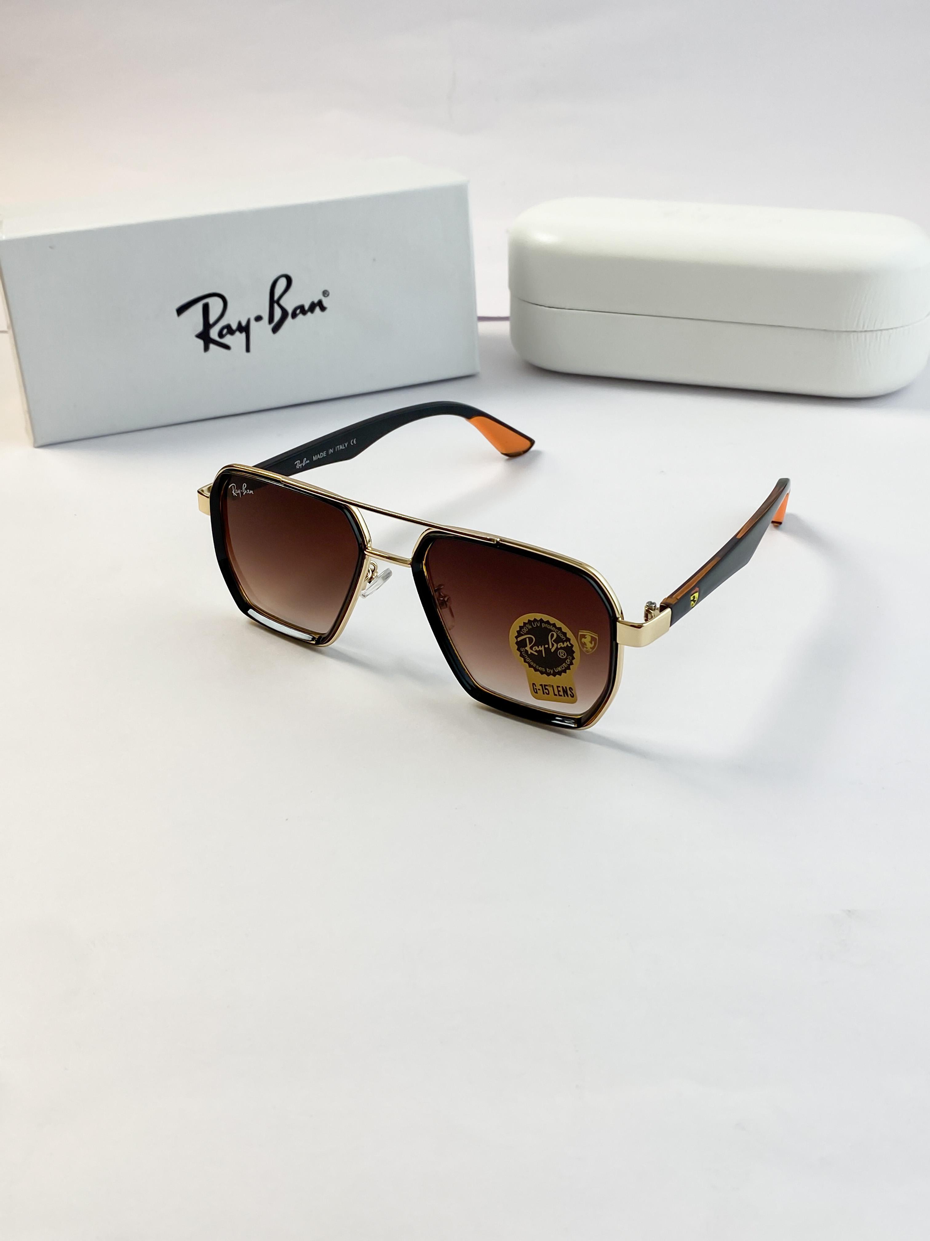 RAYBAN GOLD BROWN 10