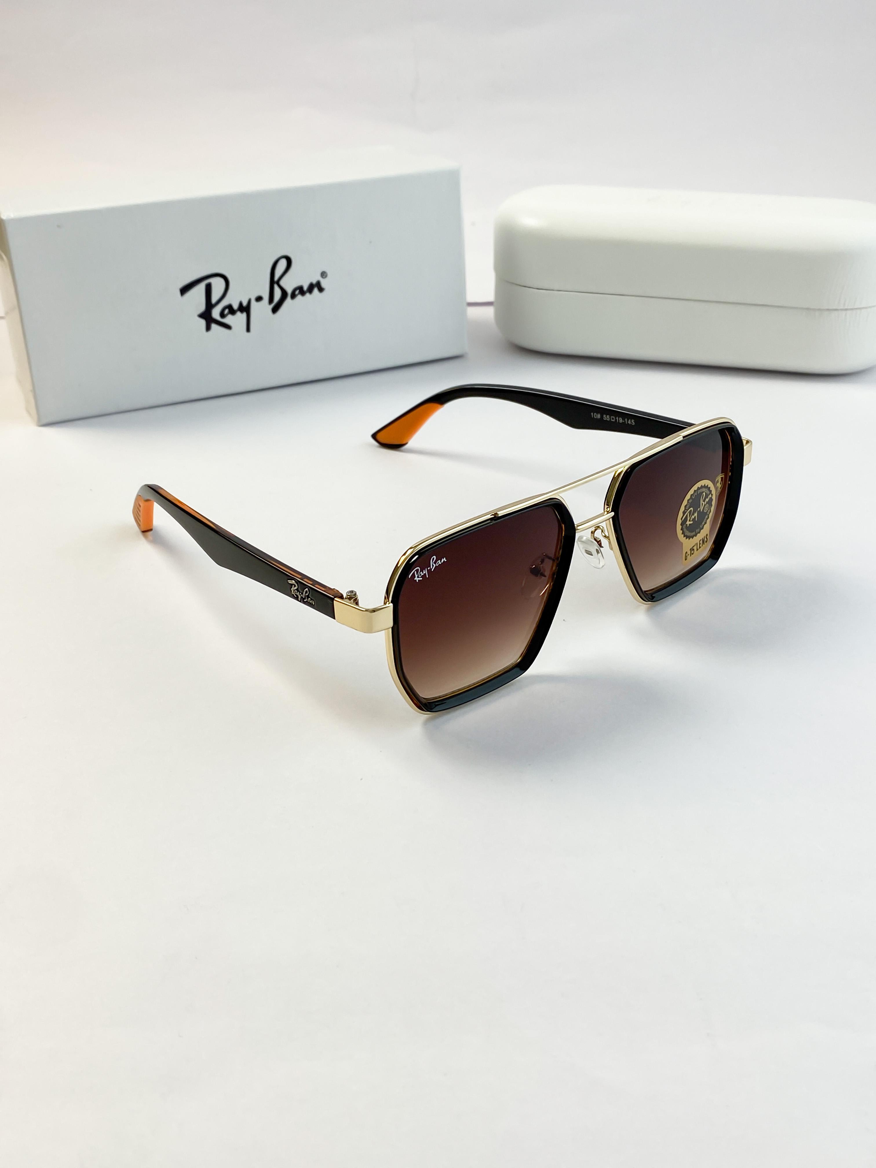 RAYBAN GOLD BROWN 10