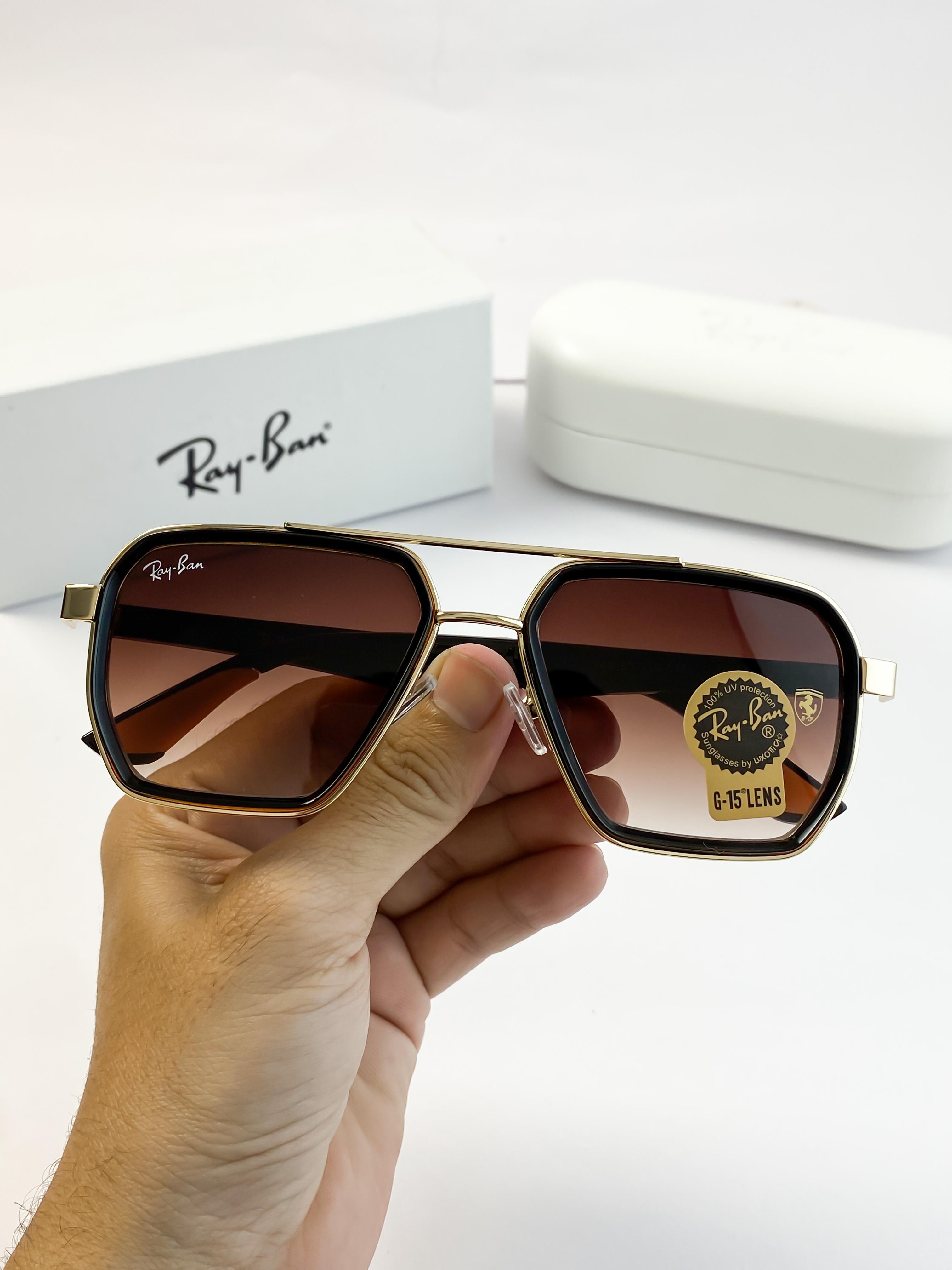 RAYBAN GOLD BROWN 10