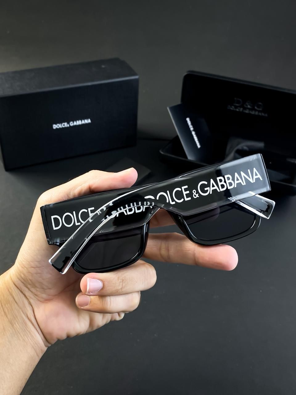 DOLCE & GABBANA TRANSPRENT BLACK 6184