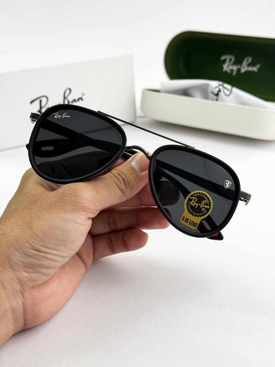RAYBAN BLACK 3676