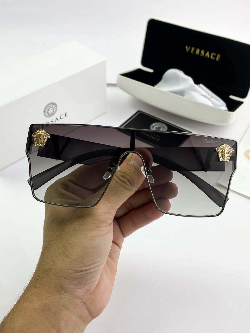 VERSACE GREY SHADED 10086