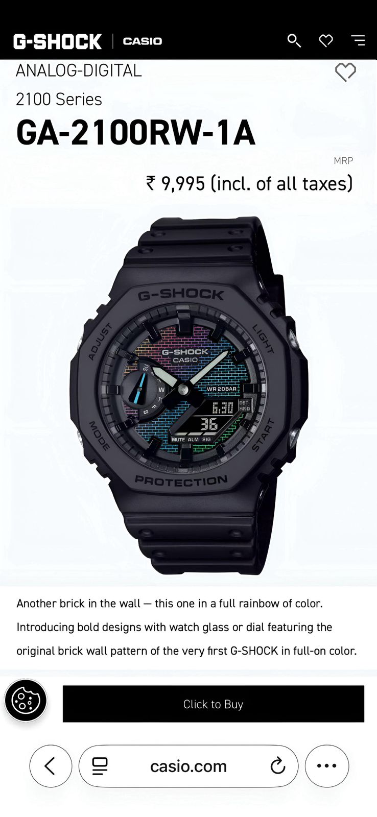 G-Shock Casio Oak