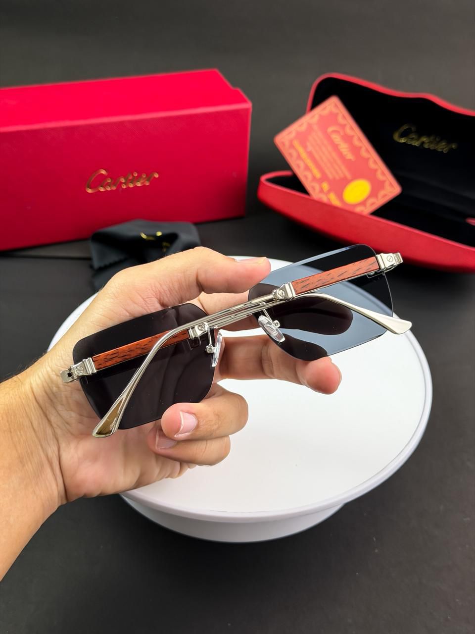 CARTIER SILVER BLACK 048