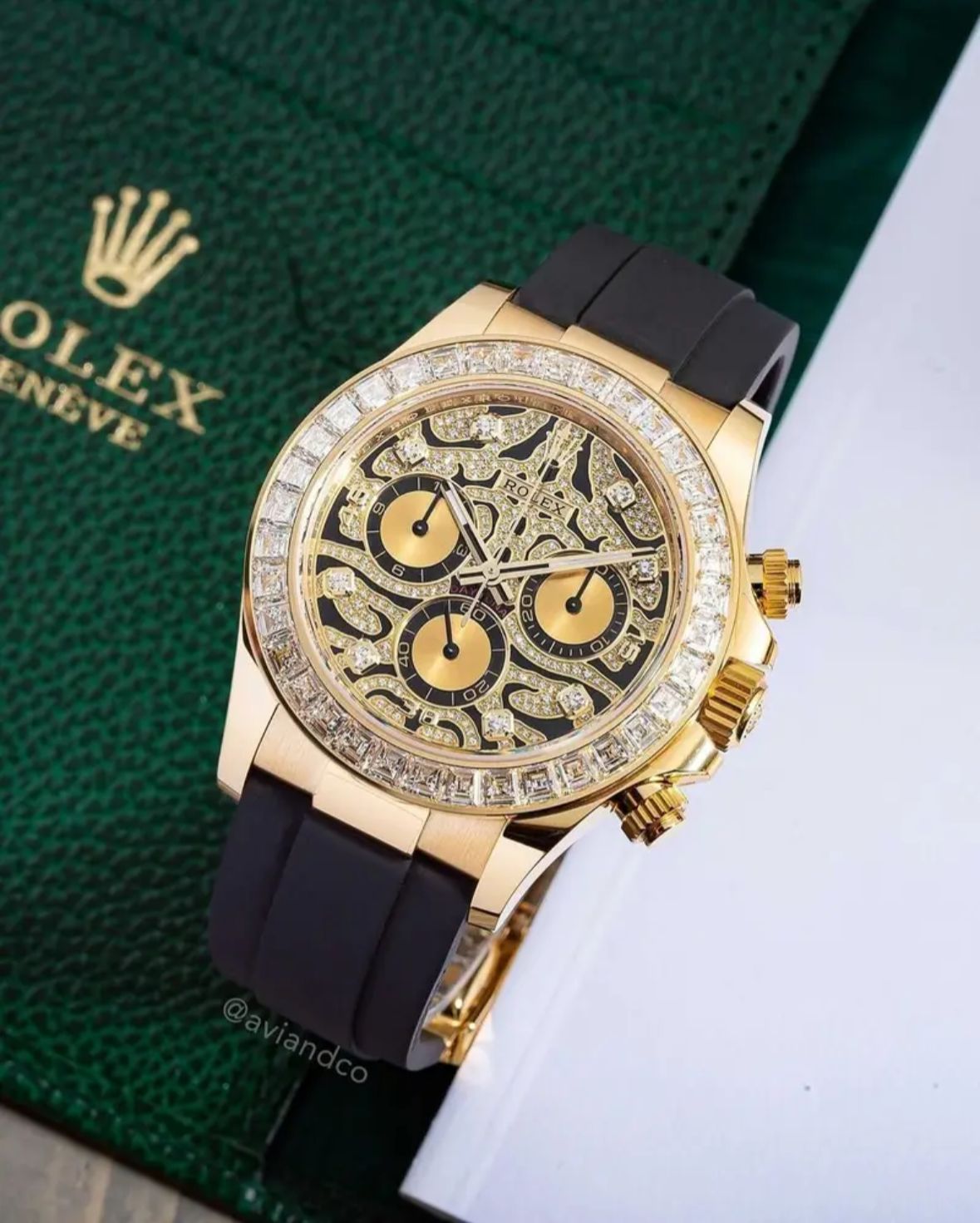 Rolex Tiger Eye Daytona Men's Rose Gold