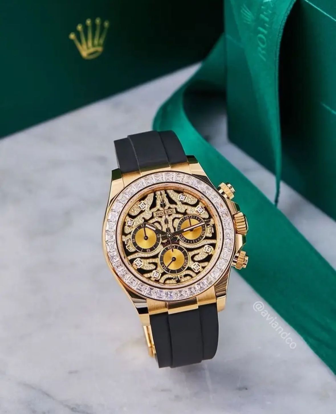 Rolex Tiger Eye Daytona Men's Rose Gold