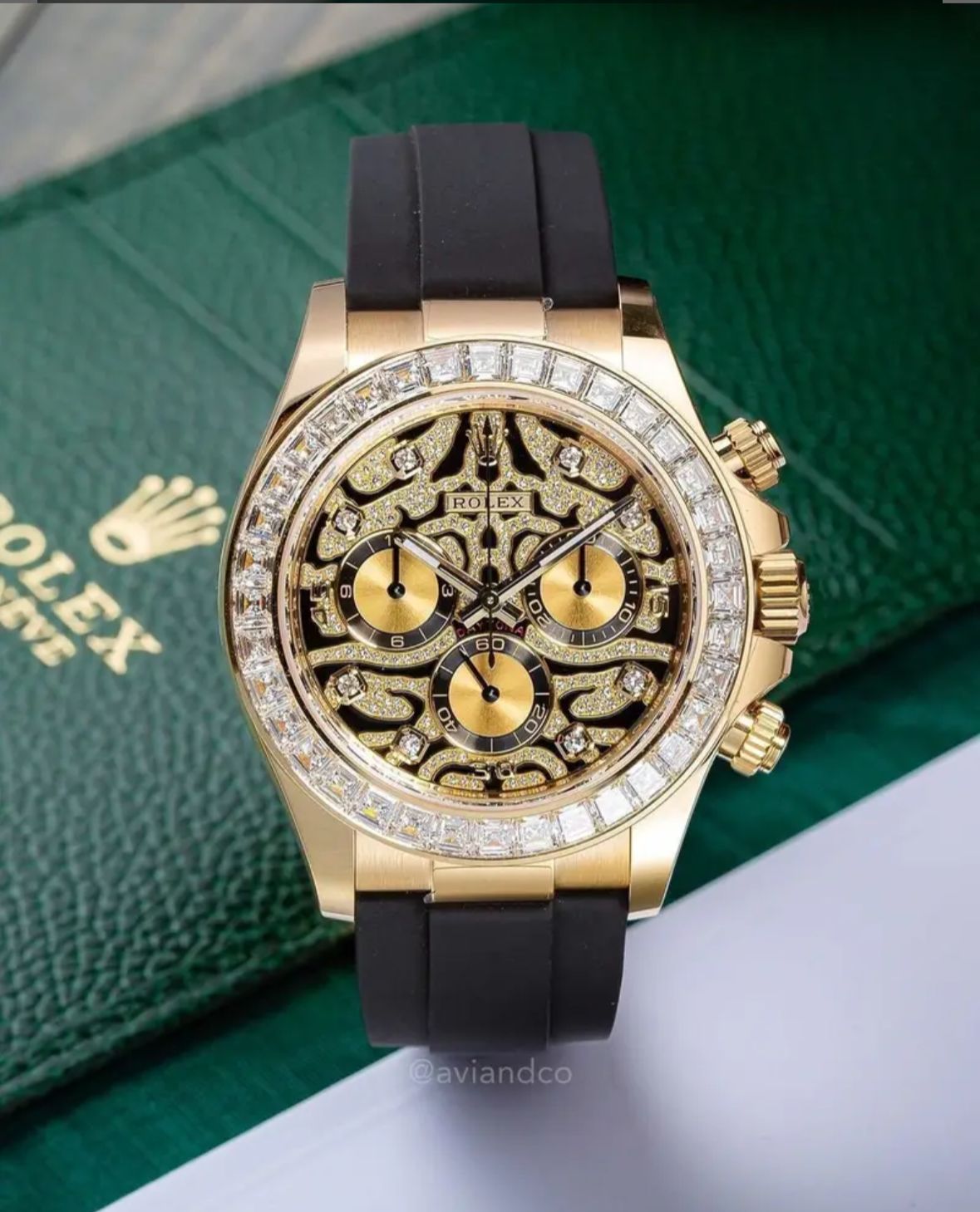 Rolex Tiger Eye Daytona Men's Rose Gold