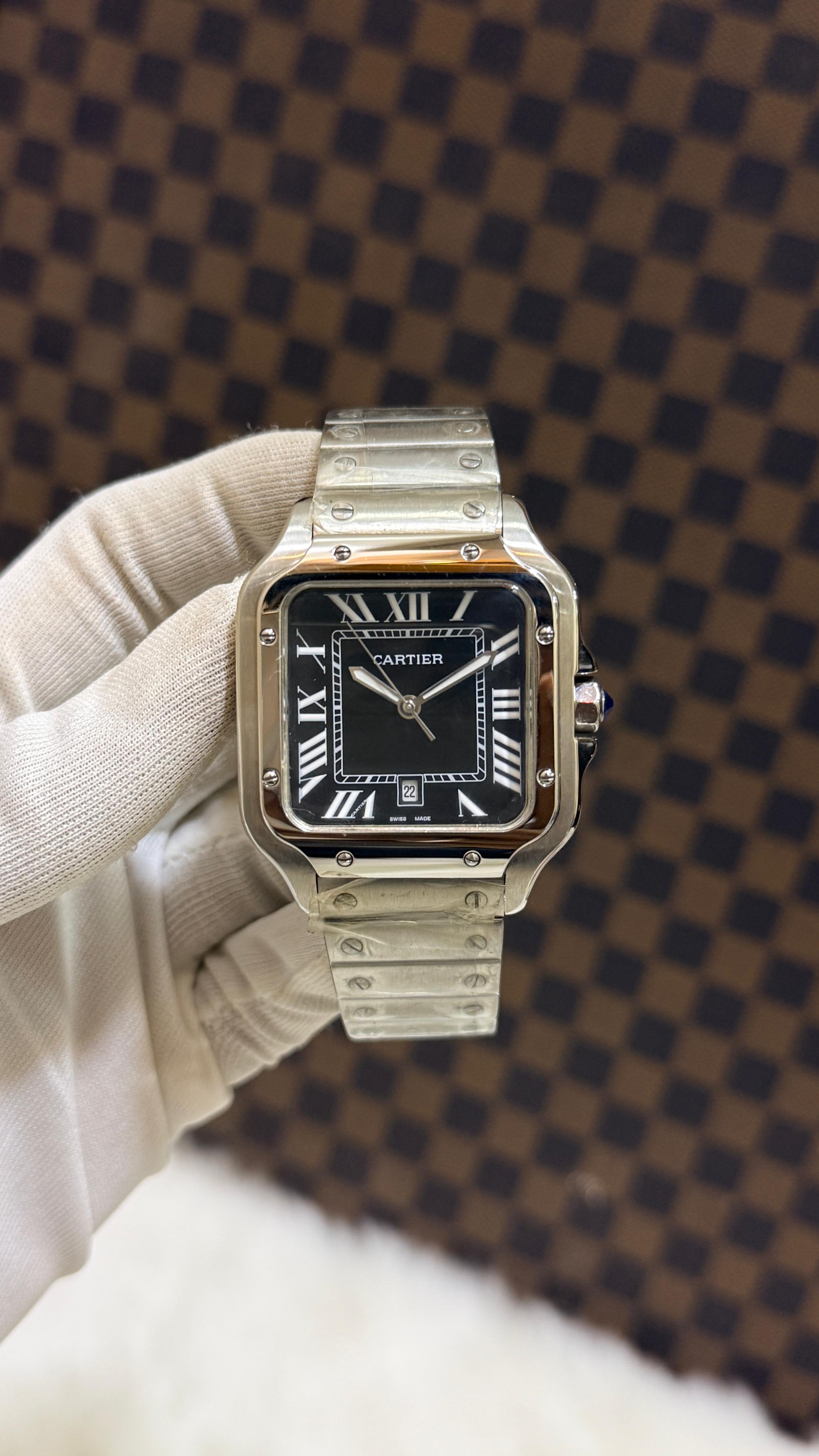 CARTIER - Santos de Cartier Blue Dial Edition