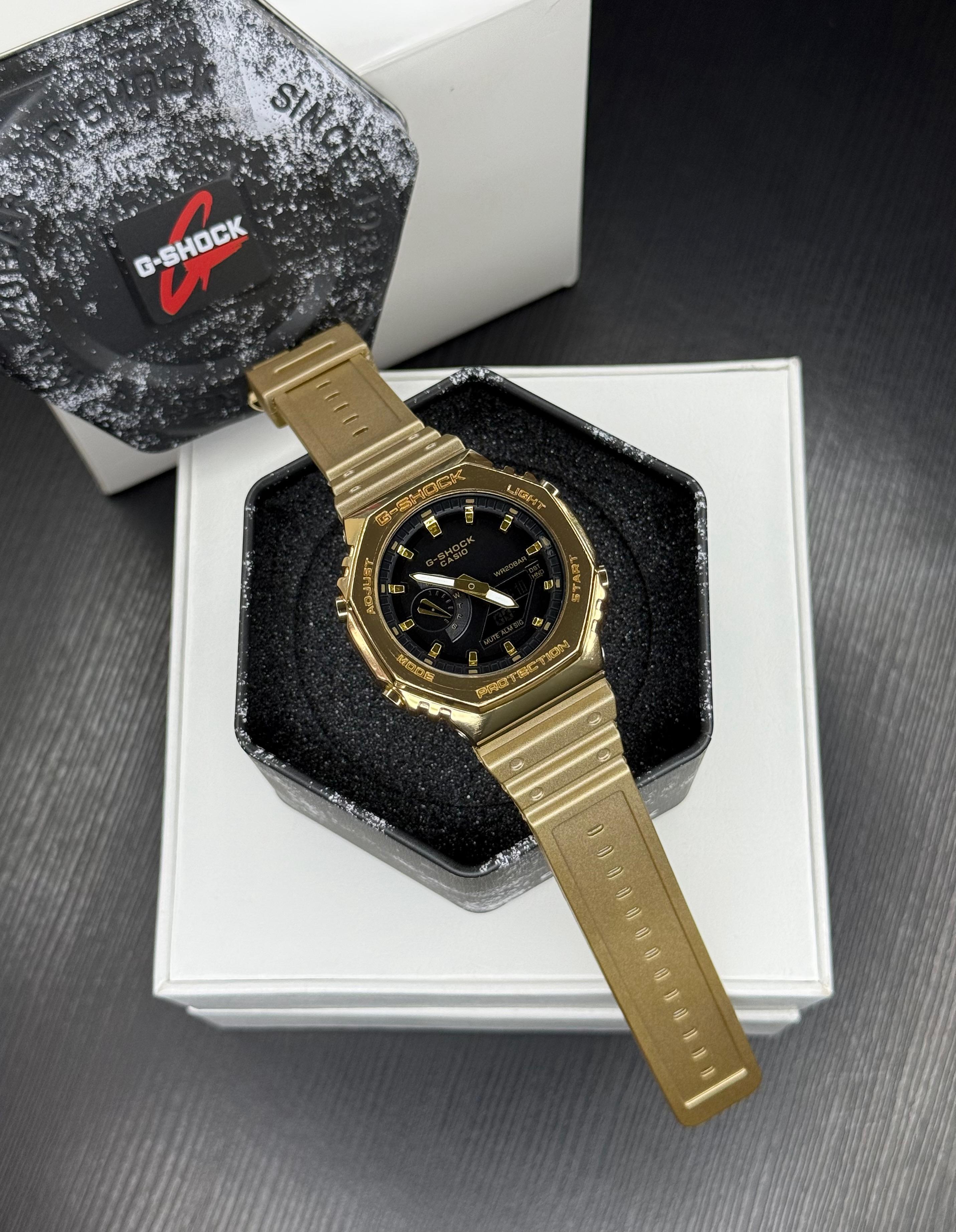 G-shock Metal Bezel Coloured Gold