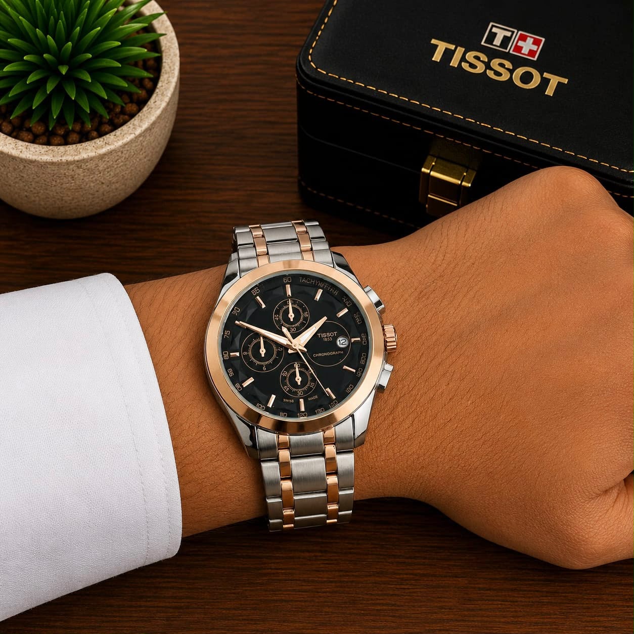 TISSOT 1853 COUTURIER CHRONOGRAPH - ROSE GOLD